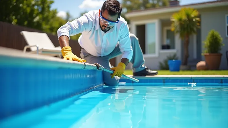 ¿Como pintar el borde de la piscina