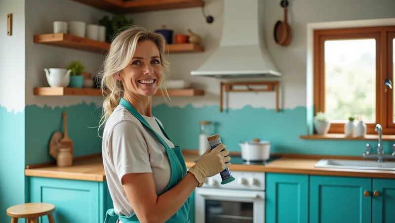 cómo pintar los muebles de la cocina con esmalte, técnicas y consejos