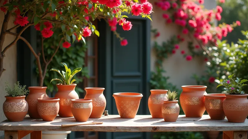 cómo pintar macetas de barro para revitalizar tus espacios