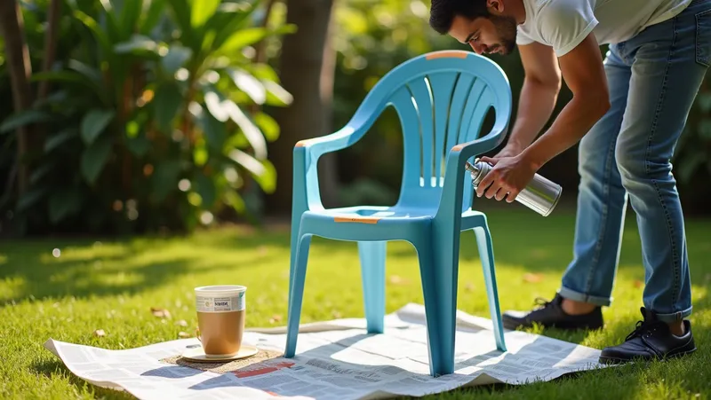 ¿Como pintar sillas de plastico