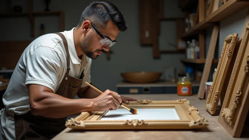 ¿Como pintar un marco de madera