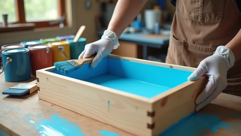 cómo pintar una caja de madera eficazmente