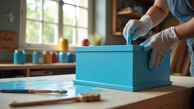 ¿Como pintar una caja de madera