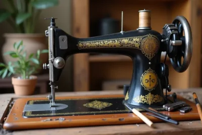 ¿Como pintar una maquina de coser antigua