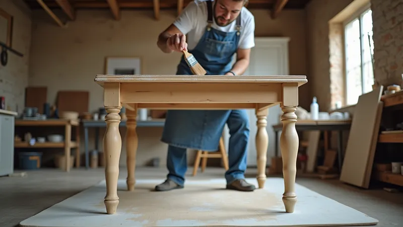 ¿Como pintar una mesa de madera