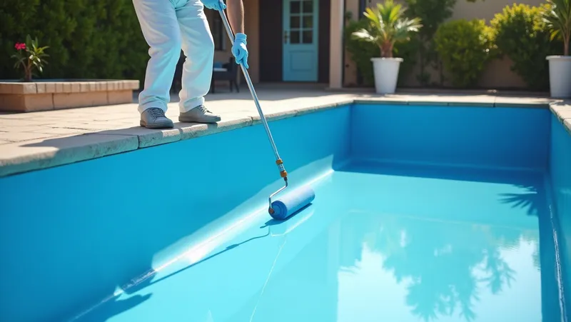 ¿Como pintar una piscina de obra u hormigon