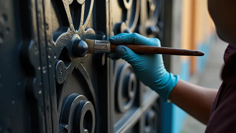 cómo pintar una puerta de hierro sin errores comunes