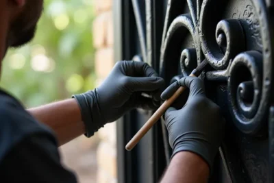 ¿Como pintar una puerta de hierro