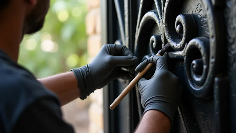 ¿Como pintar una puerta de hierro