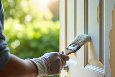 ¿Como pintar una puerta de madera ya pintada