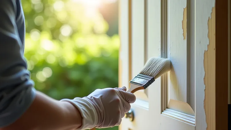 ¿Como pintar una puerta de madera ya pintada