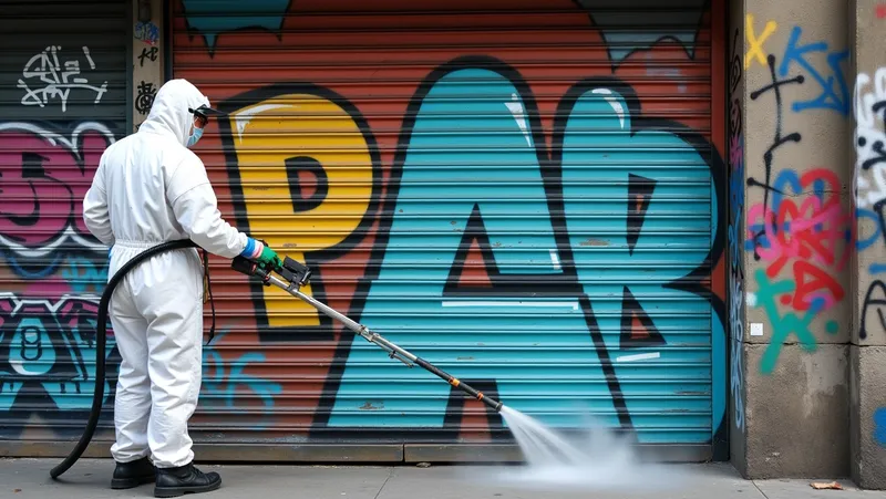 ¿Como quitar un graffiti de una persiana